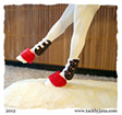 Tendon boots for model horses made by Jana Skybova